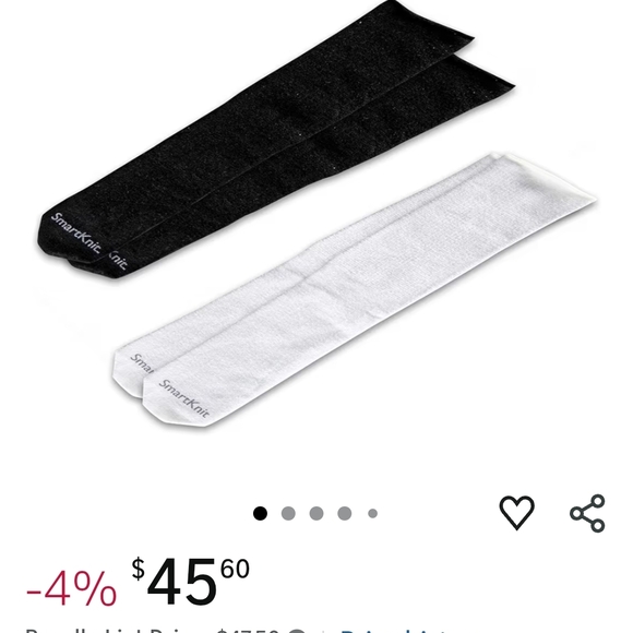 Seamless White Socks for AFO, KAFO & SMO - Picture 3 of 5